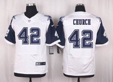 nike nfl cowboys #42 Barry Church thanksgiving white elite jersey