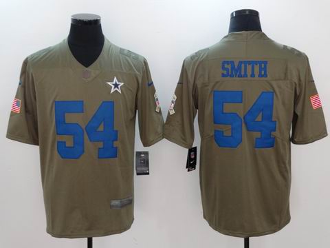 nike nfl cowboys #54 SMITH Olive Salute To Service Limited Jersey