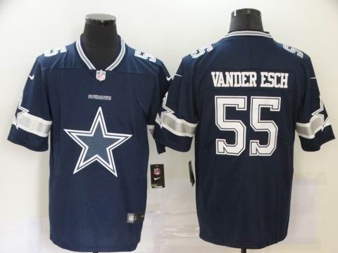 nike nfl cowboys #55 VANDER ESCH blue big logo fashion jersey