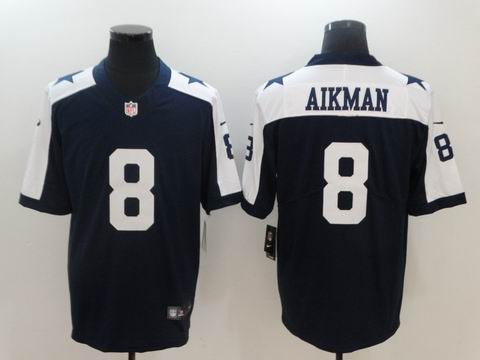 nike nfl cowboys #8 AIKMAN thanksgiving blue rush II limited jersey