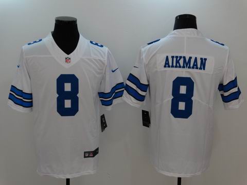 nike nfl cowboys #8 Aikman rush II white jersey