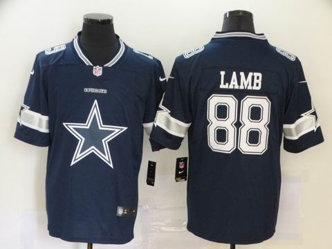 nike nfl cowboys #88 LAMB blue big logo fashion jersey