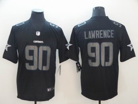 nike nfl cowboys #90 Lawrence fashion impact black rush jersey