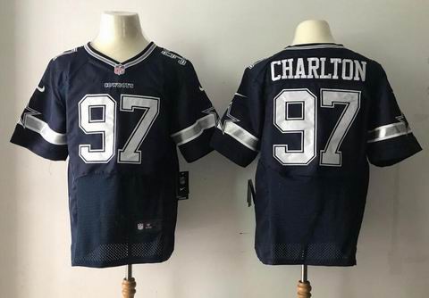 nike nfl cowboys #97 Charlton blue elite jersey