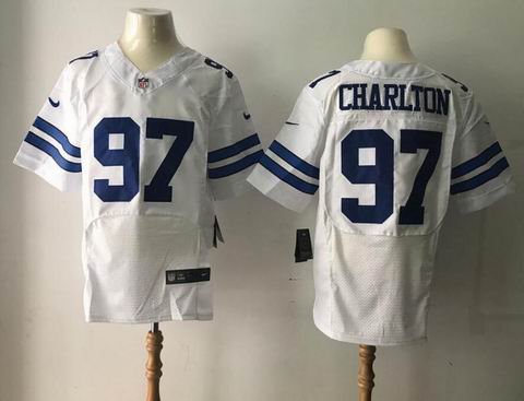 nike nfl cowboys #97 Charlton white elite jersey