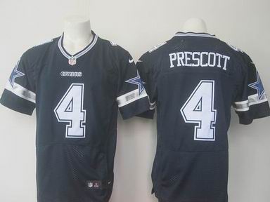 nike nfl dallas cowboys #4 Prescott blue elite jersey