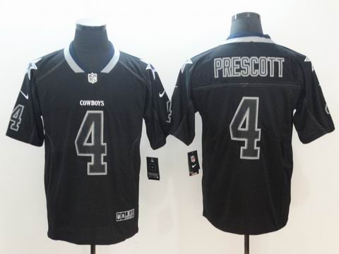nike nfl dallas cowboys #4 Prescott lights out black rush jersey