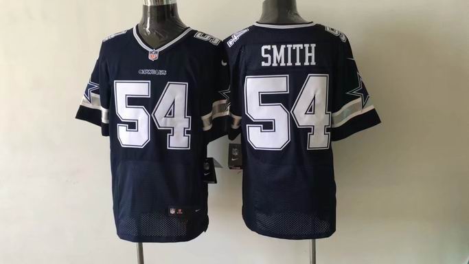 nike nfl dallas cowboys #54 SMITH blue elite jersey
