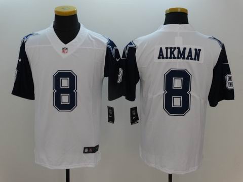 nike nfl dallas cowboys #8 Aikman white rush limited jersey