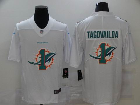 nike nfl dolphins #1 TAGOVAILOA white shadow jersey