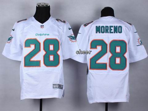 nike nfl dolphins 28 Moreno white elite jersey
