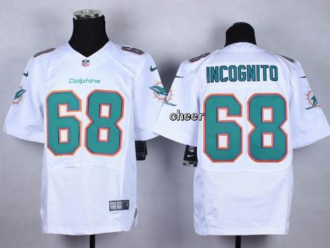 nike nfl dolphins 68 Incognito white elite jersey