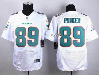 nike nfl dolphins 89 Parker white elite jersey
