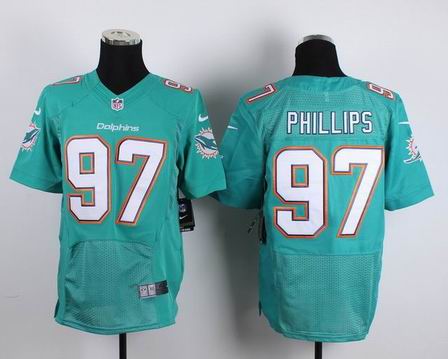 nike nfl dolphins 97# Phillips green elite jersey