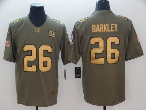 nike nfl giants #26 Barkley Olive Salute To Service Limited Jersey