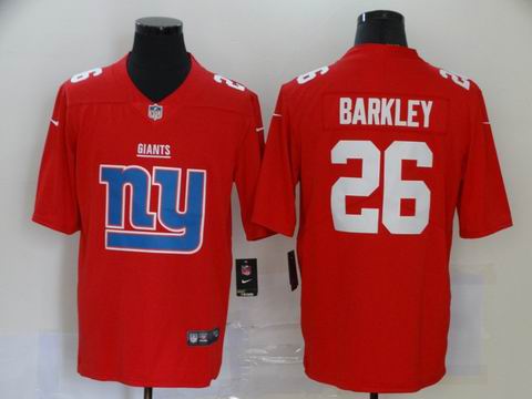 nike nfl giants #26 Barkley red big logo fashion jersey