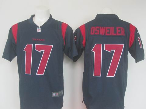 nike nfl houston texans #17 Osweiler black rush limited jersey