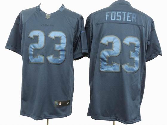 nike nfl houston texans 23 Foster blue drenched jersey