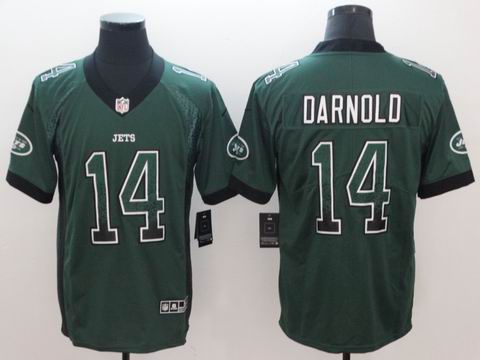 nike nfl jets #14 Sam Darnold green drift fashion rush jersey