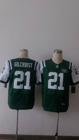 nike nfl jets 21 Gilchrist green elite jersey