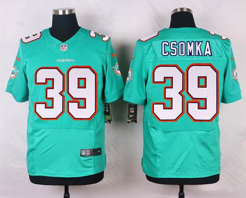 nike nfl miami dolphins #39 Larry Csonka Aqua elite jersey