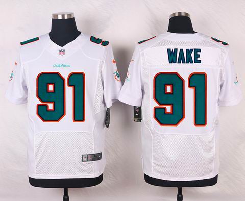 nike nfl miami dolphins #91 Cameron Wake white elite jersey