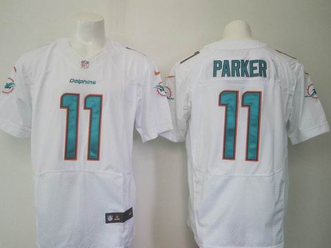 nike nfl miami dolphins 11 parker white elite jersey