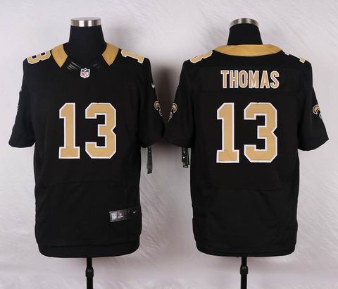 nike nfl new orleans saints #13 Thomas black elite jersey