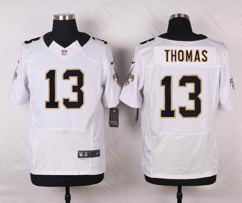 nike nfl new orleans saints #13 Thomas white elite jersey