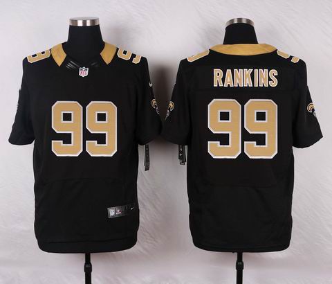 nike nfl new orleans saints #99 Sheldon Rankins black elite jersey