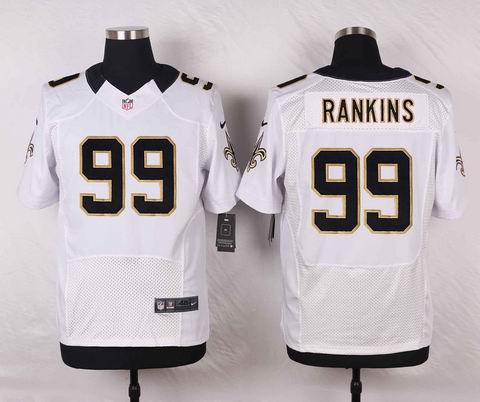 nike nfl new orleans saints #99 Sheldon Rankins white elite jersey