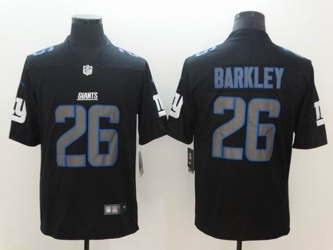nike nfl new york giants #26 Barkley fashion impact black rush jersey