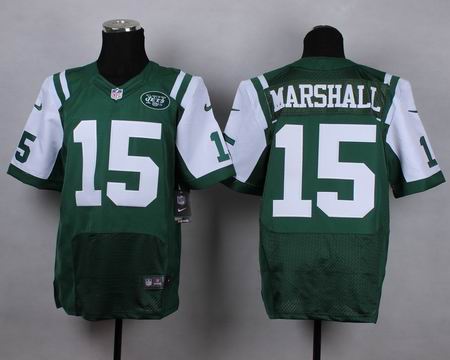 nike nfl new york jets 15# Marshall green elite jersey