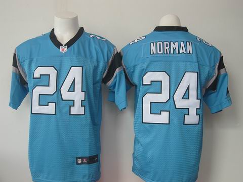 nike nfl panthers #24 Norman blue elite jersey
