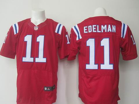 nike nfl patriots #11 Edelman red elite jersey