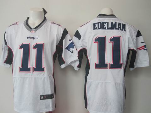 nike nfl patriots #11 Edelman white elite jersey