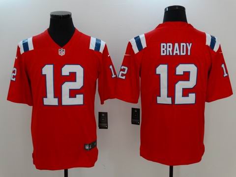 nike nfl patriots #12 BRADY red Vapor Untouchable limited jersey