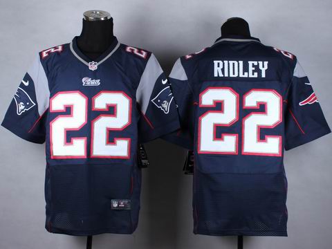 nike nfl patriots 22 Ridley blue elite jersey