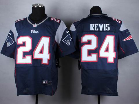 nike nfl patriots 24 Revis blue elite jersey