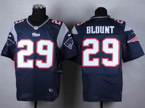 nike nfl patriots 29 Blount blue elite jersey