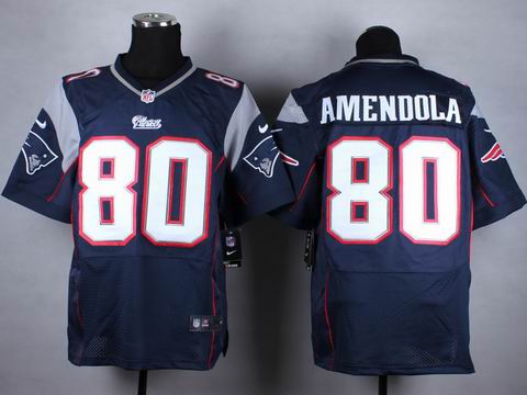 nike nfl patriots 80 Amendola blue elite jersey
