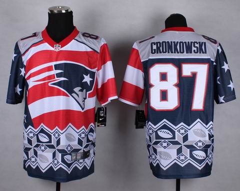 nike nfl patriots 87 Gronkowski Noble Fashion elite jersey
