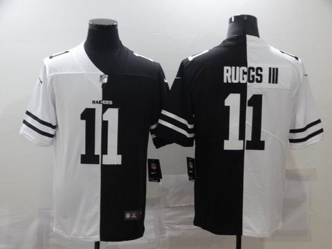 nike nfl raiders #11 RUGGS III white black jersey