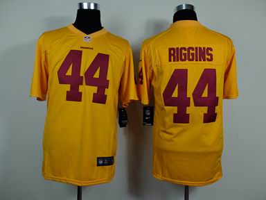 nike nfl redskins 44 Riggins yellow game jersey