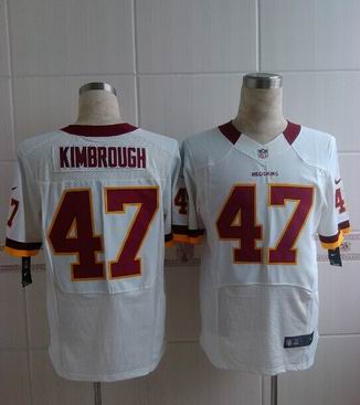 nike nfl redskins 47 Kimbrough white elite jersey