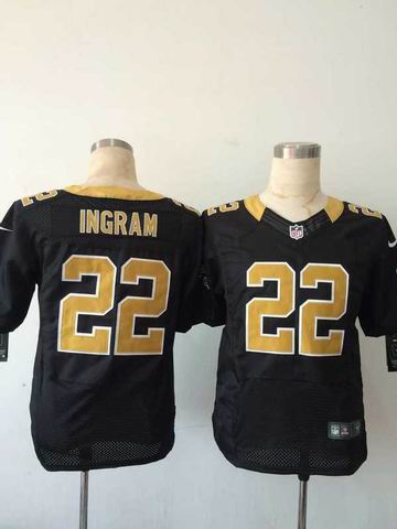 nike nfl saints #22 Ingram black elite jersey
