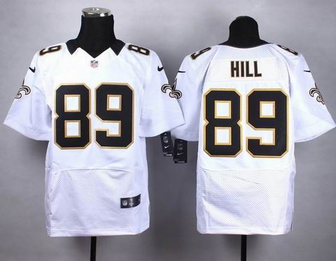 nike nfl saints #89 Hill white elite jersey