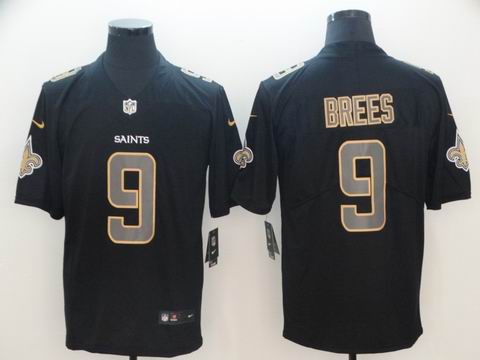 nike nfl saints #9 Brees impact black rush limited jersey