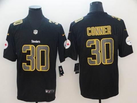 nike nfl steelers #30 Conner fashion Impact black rush jersey