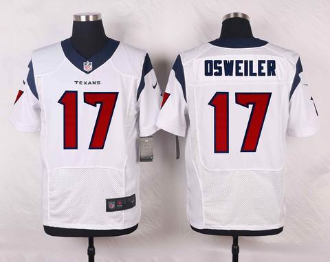 nike nfl texans #17 Brock Osweiler white elite jersey